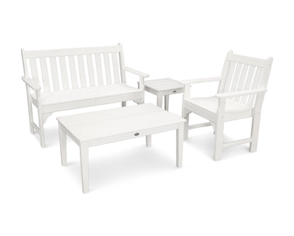Vineyard 4-Piece Bench Seating Set