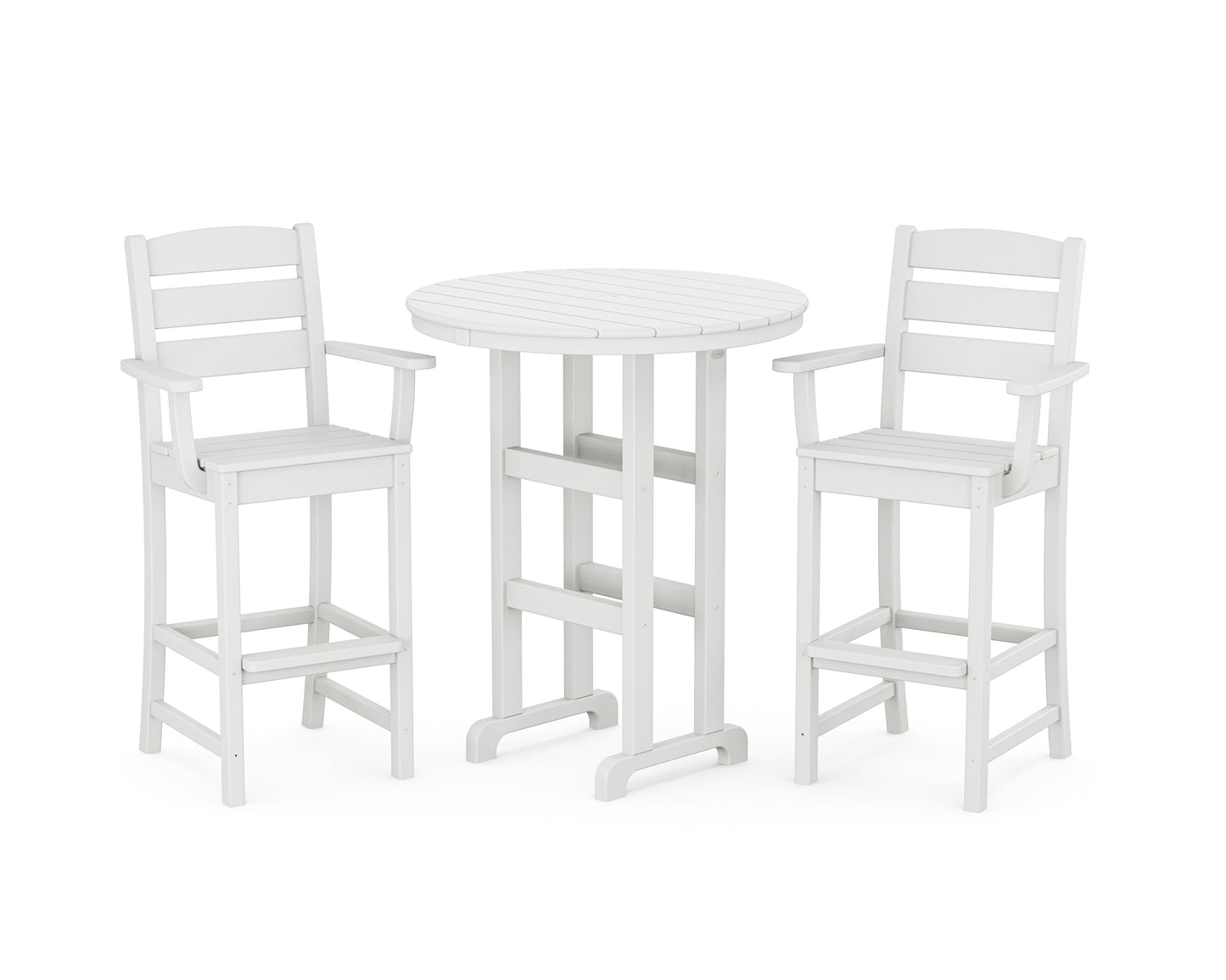 Lakeside 3-Piece Round Bar Arm Chair Set