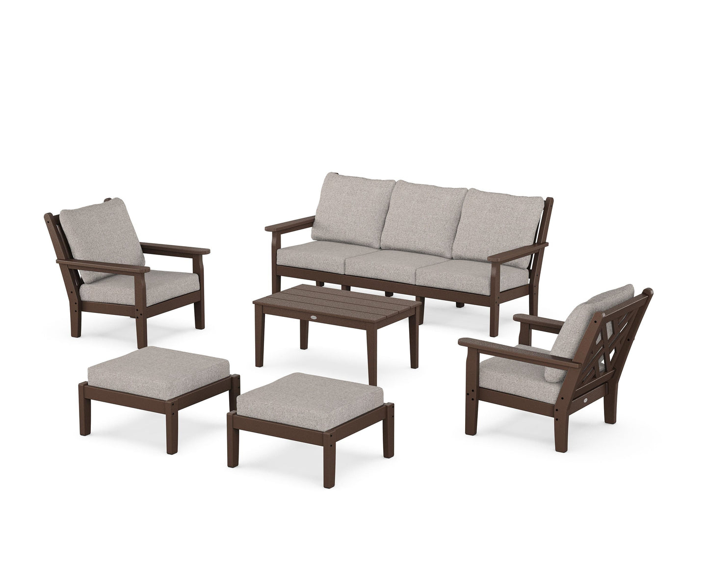 Chippendale 6-Piece Lounge Sofa Set