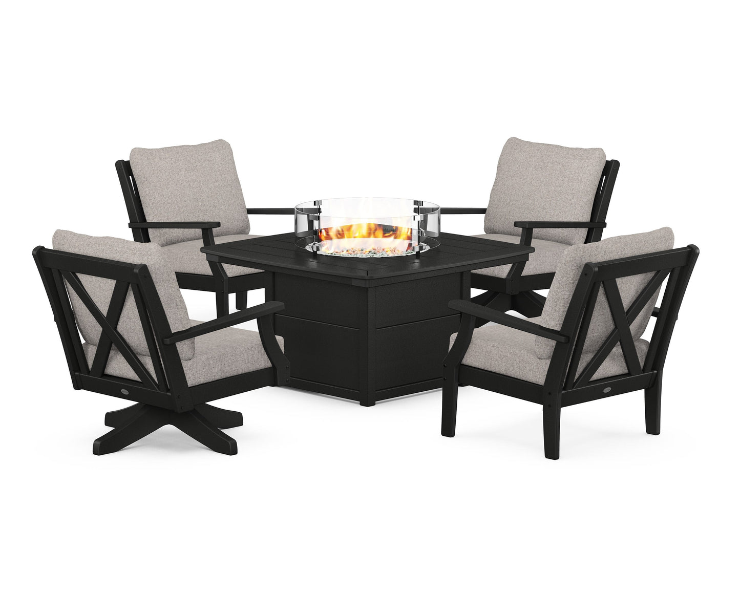 Braxton 5-Piece Deep Seating Set with Fire Table