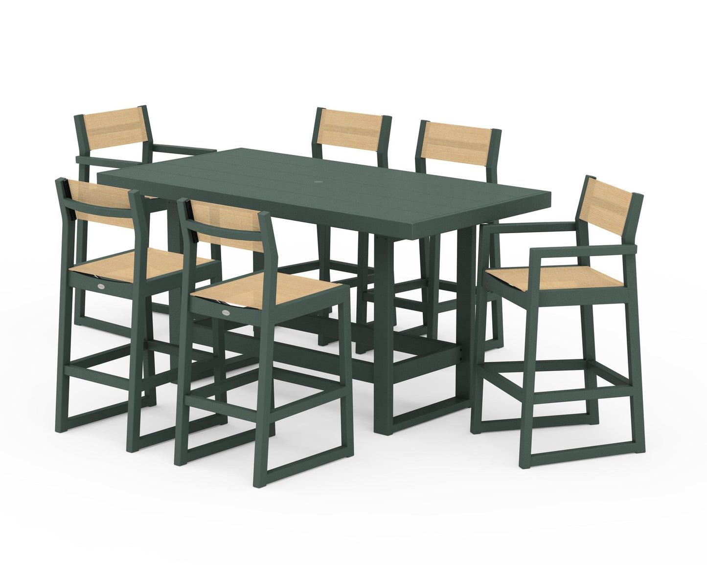 EDGE Sling 7-Piece Bar Table Set