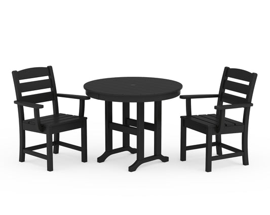 Lakeside 3-Piece Round Dining Set