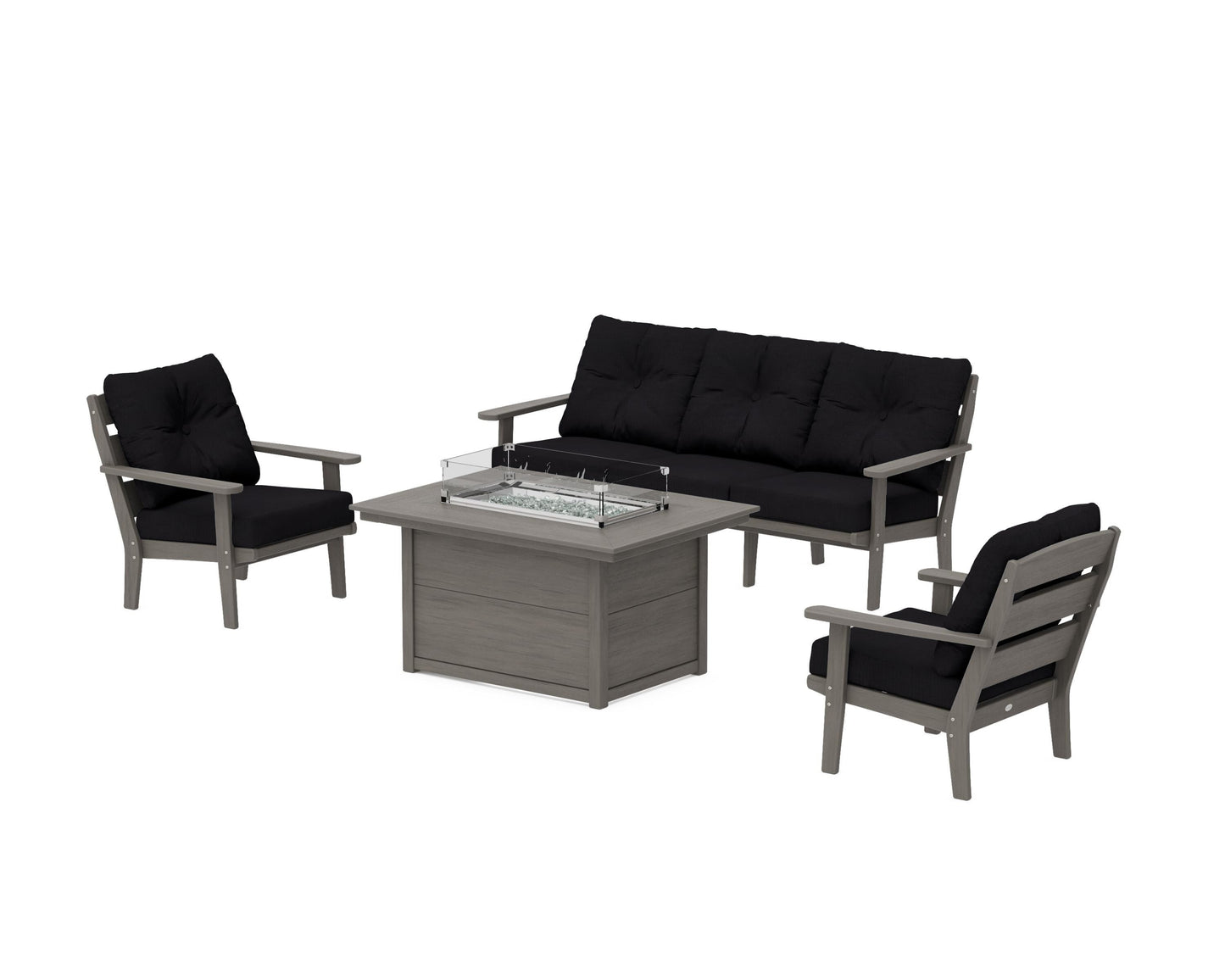 Lakeside Deep Seating Fire Pit Table Set