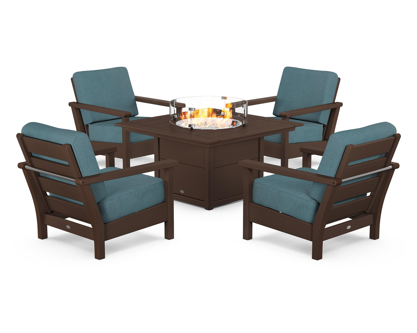 Harbour 5-Piece Conversation Set with Fire Pit Table