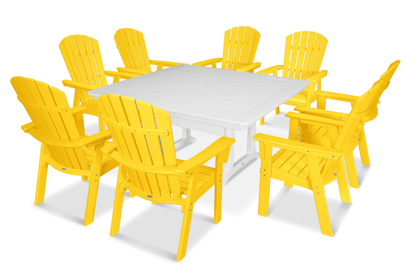 Nautical Adirondack 9-Piece Trestle Dining Set