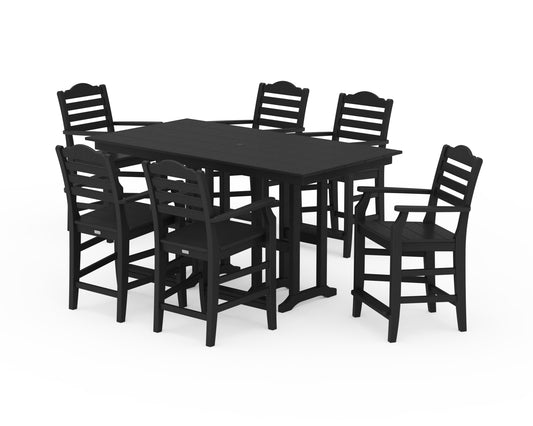 Savannah Arm Chair 7-Piece Farmhouse Counter Set