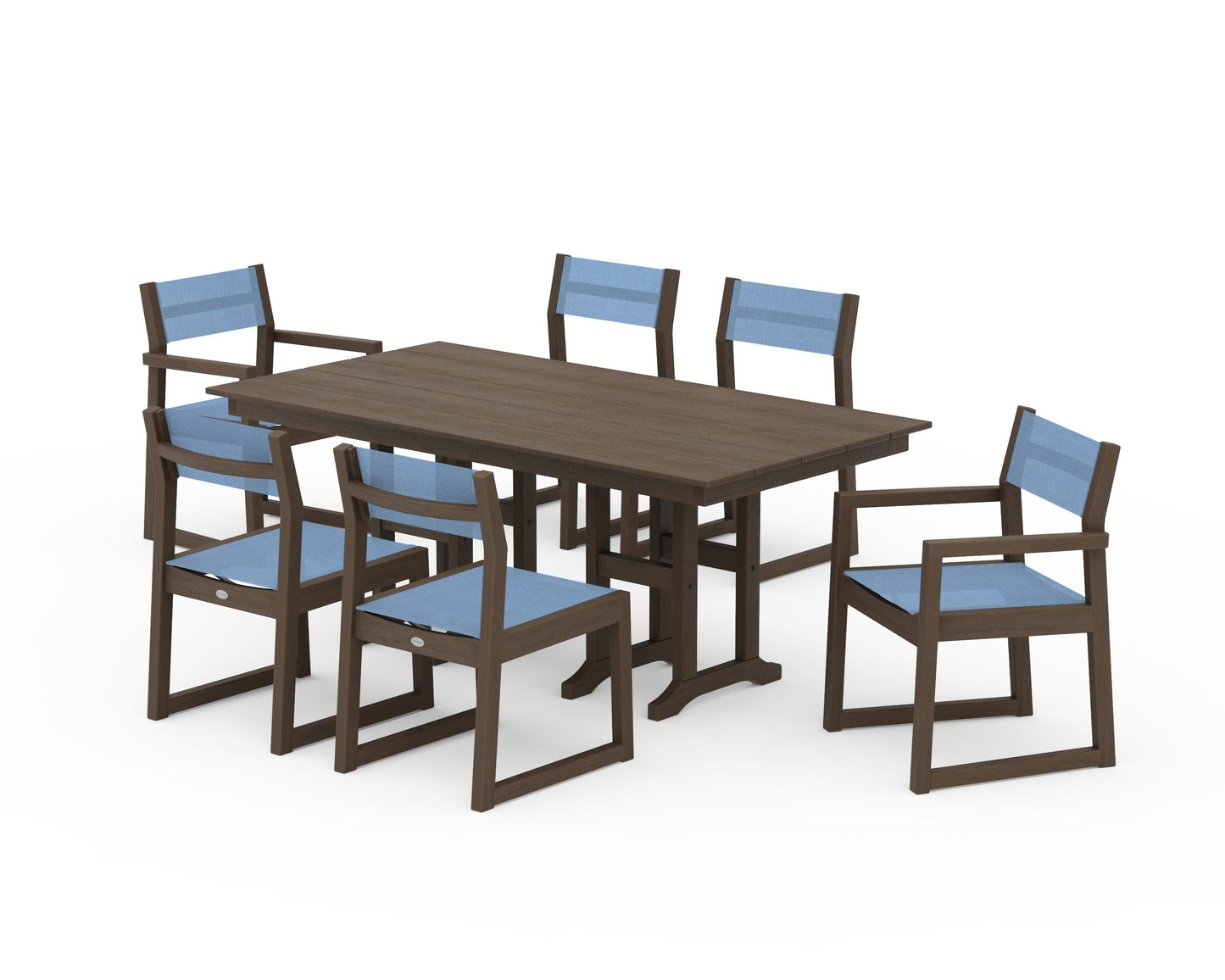 EDGE Sling 7-Piece Farmhouse Dining Set
