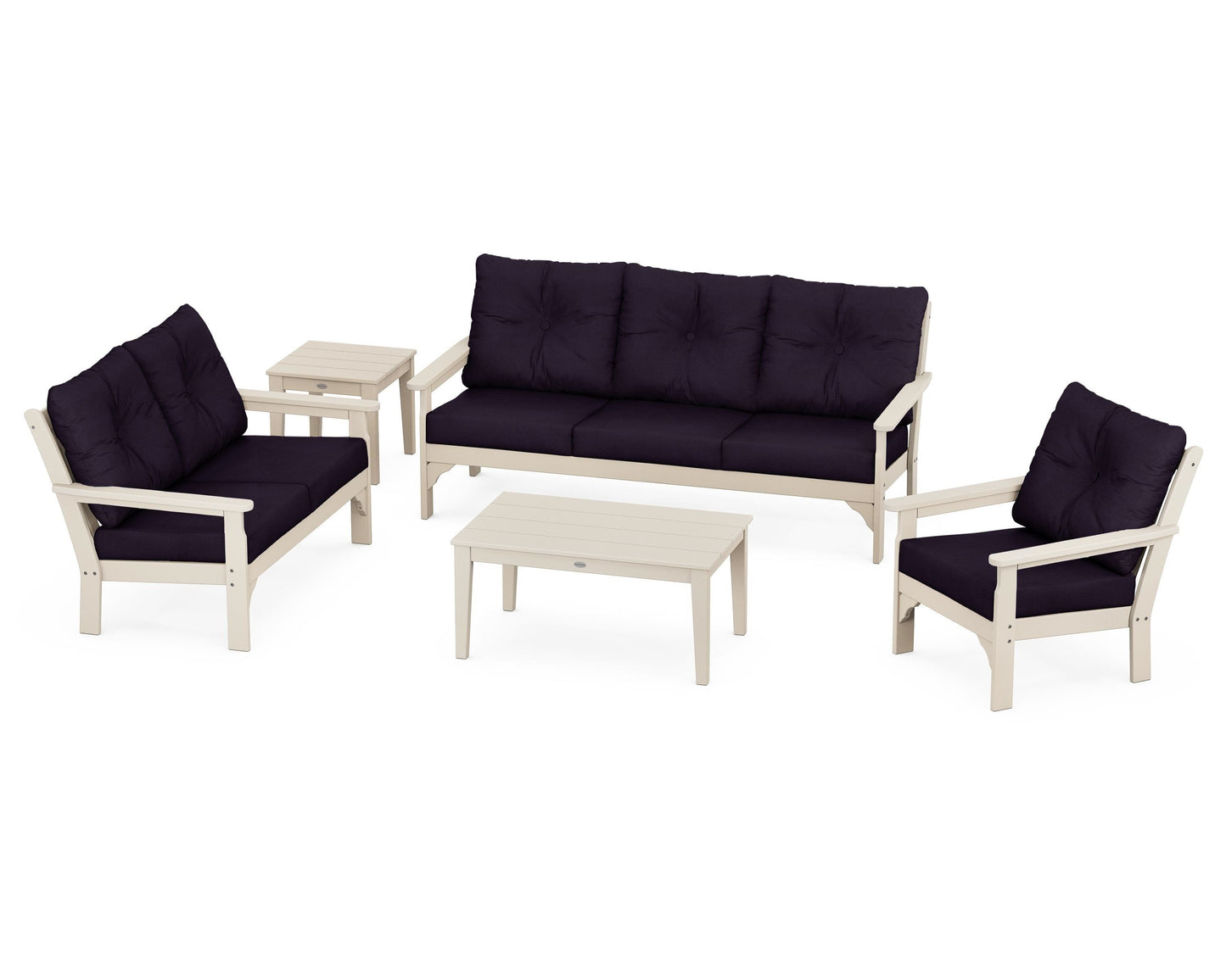 Vineyard 5 Piece Deep Seating Set