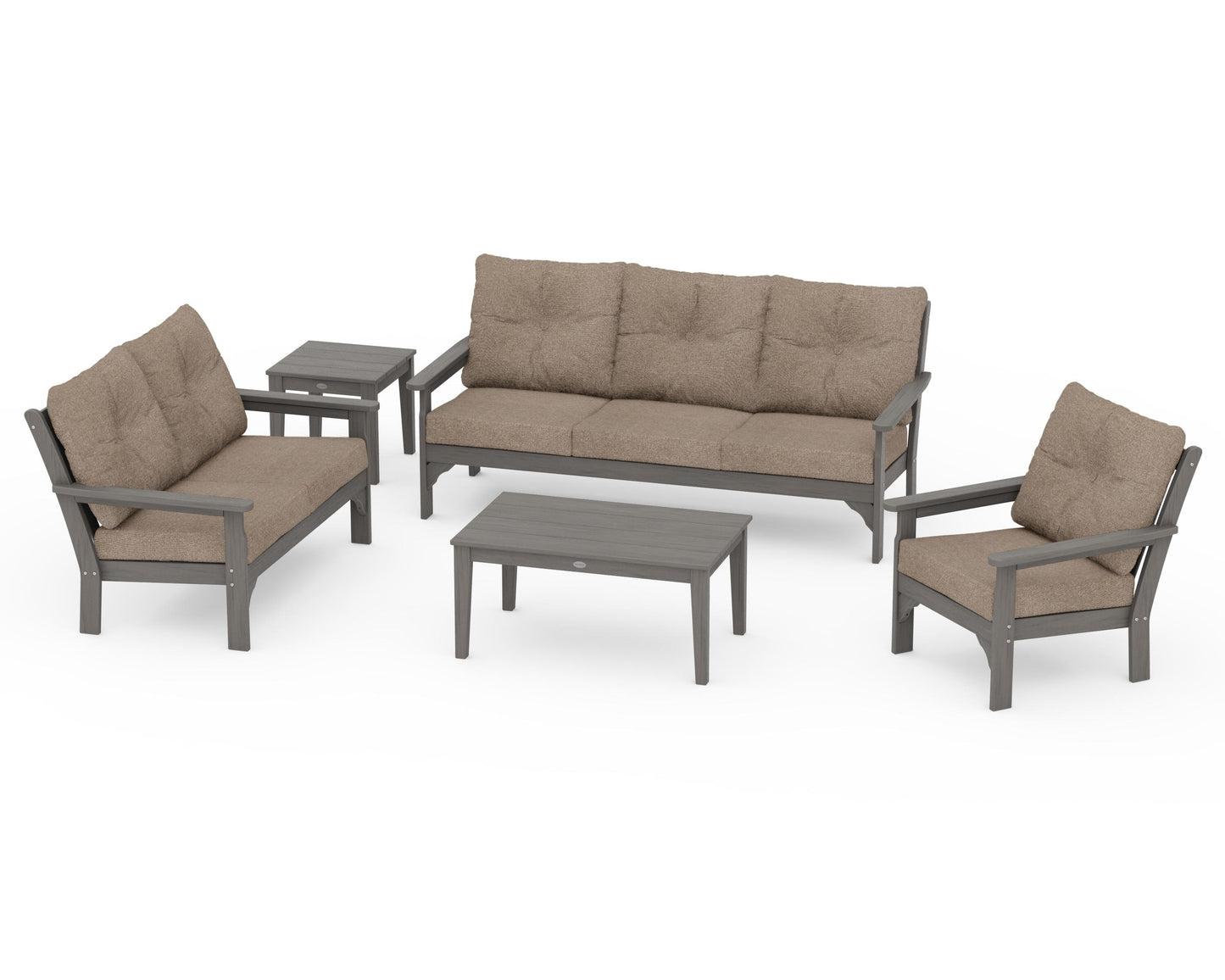Vineyard 5 Piece Deep Seating Set