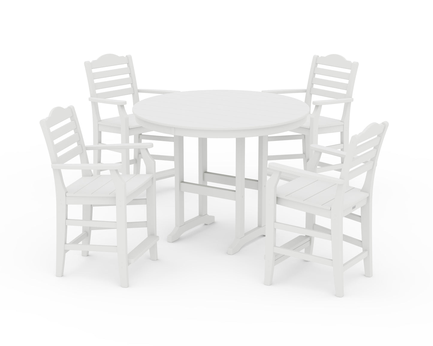 Savannah 5-Piece Round Farmhouse Counter Set