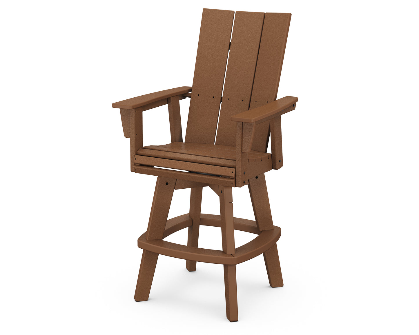 Modern Curveback Adirondack Swivel Bar Chair