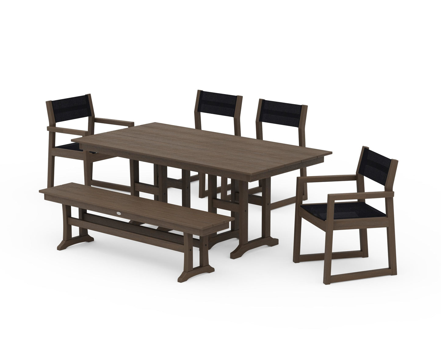 EDGE Sling 6-Piece Farmhouse Dining Set