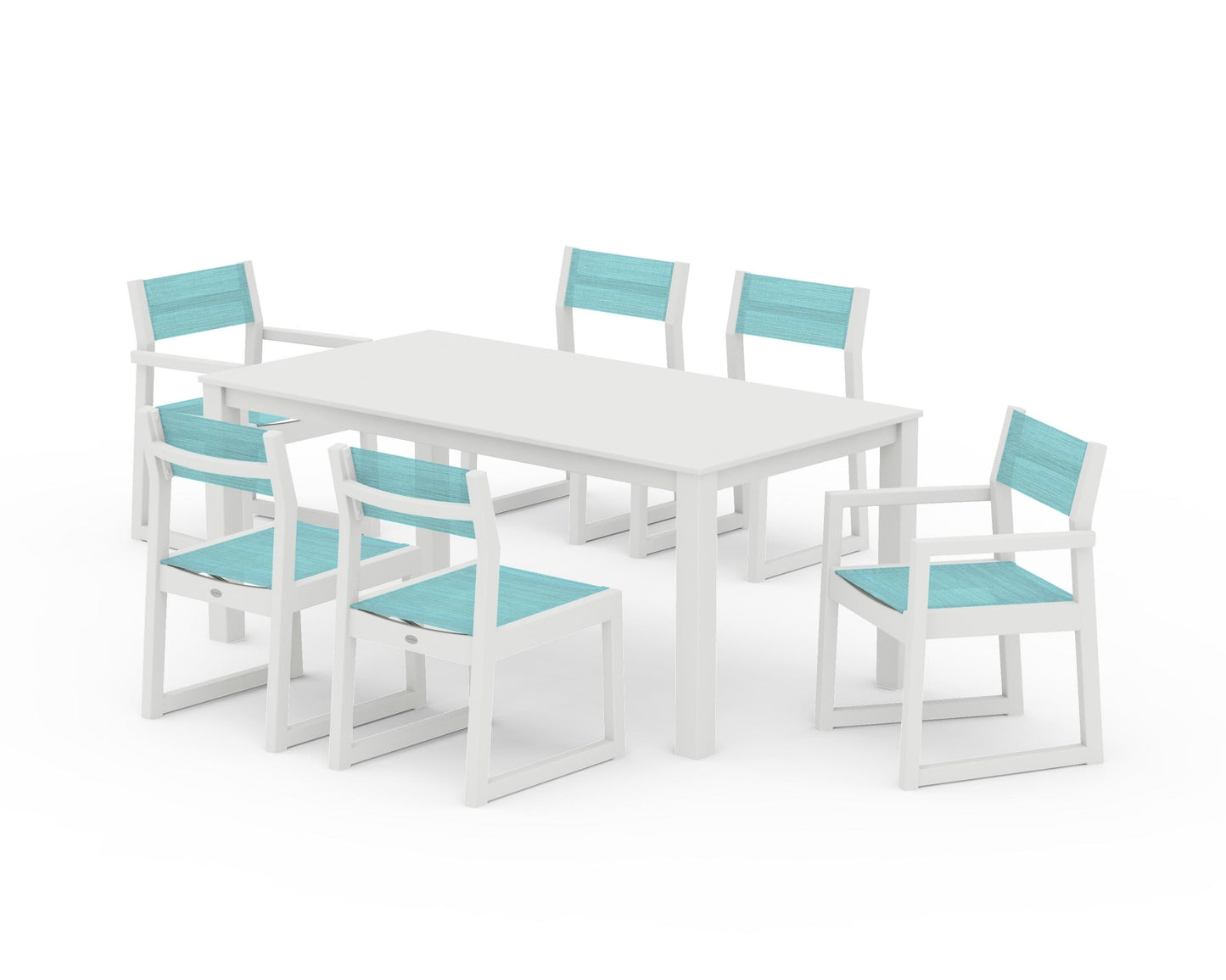 EDGE Sling 7-Piece Parsons Dining Set