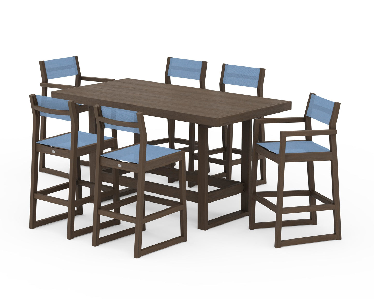 EDGE Sling 7-Piece Bar Table Set