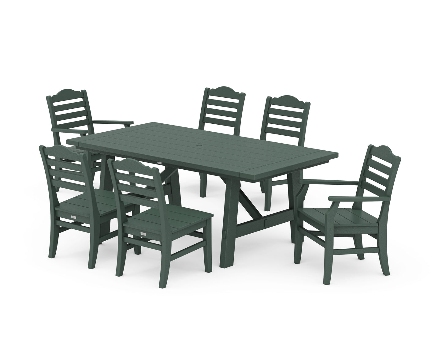 Savannah 7-Piece Rustic Farmhouse Dining Set