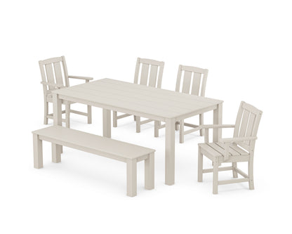 Mission 6-Piece Parsons Dining Set with Bench