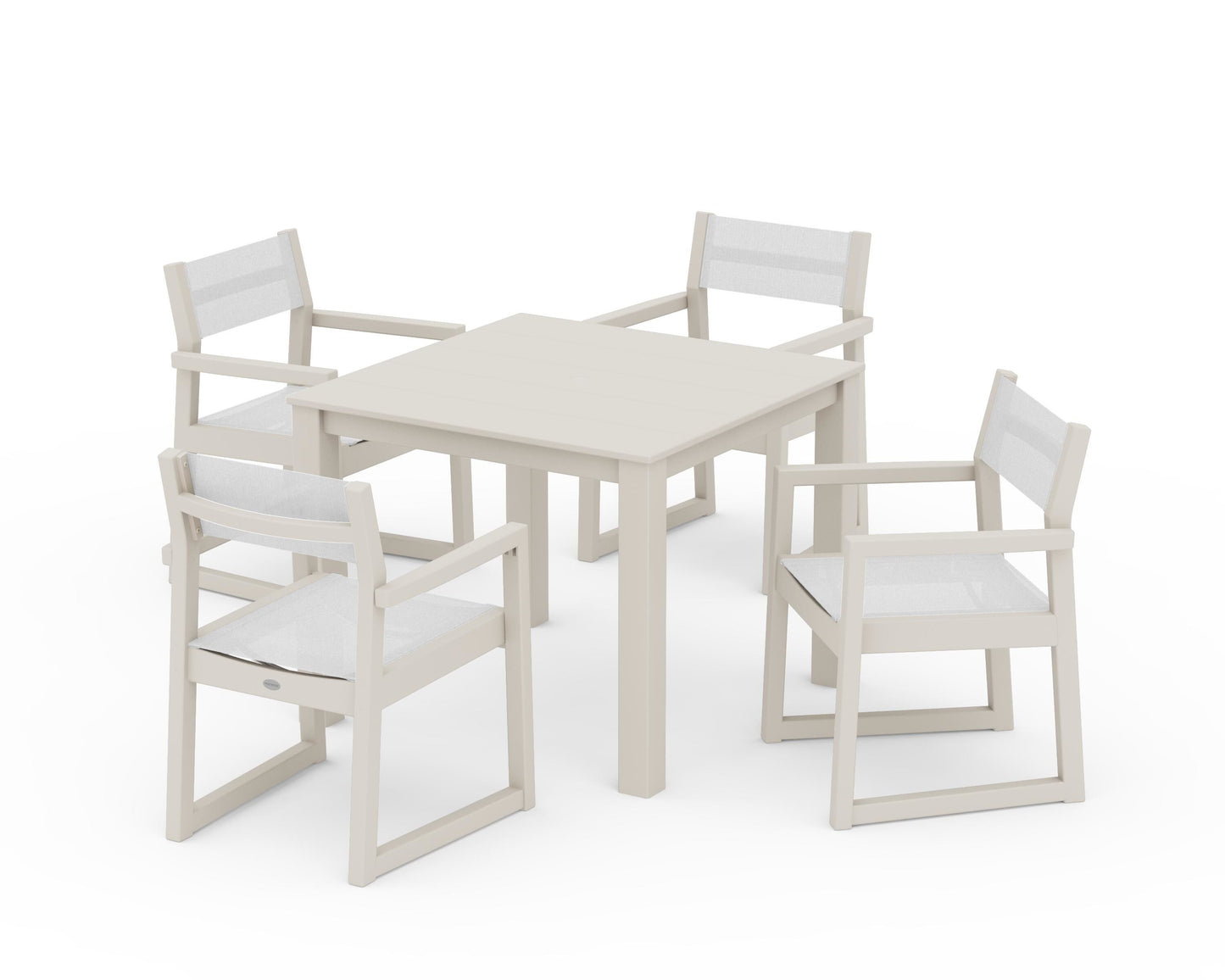 EDGE Sling Arm Chair 5-Piece Parsons Dining Set