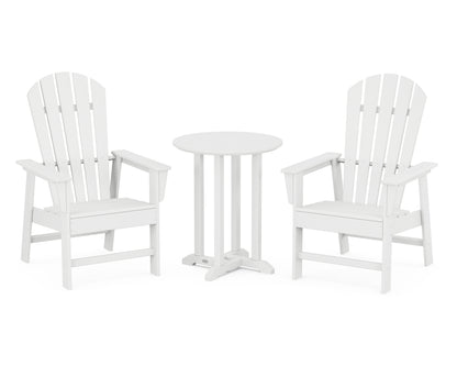 South Beach 3-Piece Round Farmhouse Bistro Dining Set