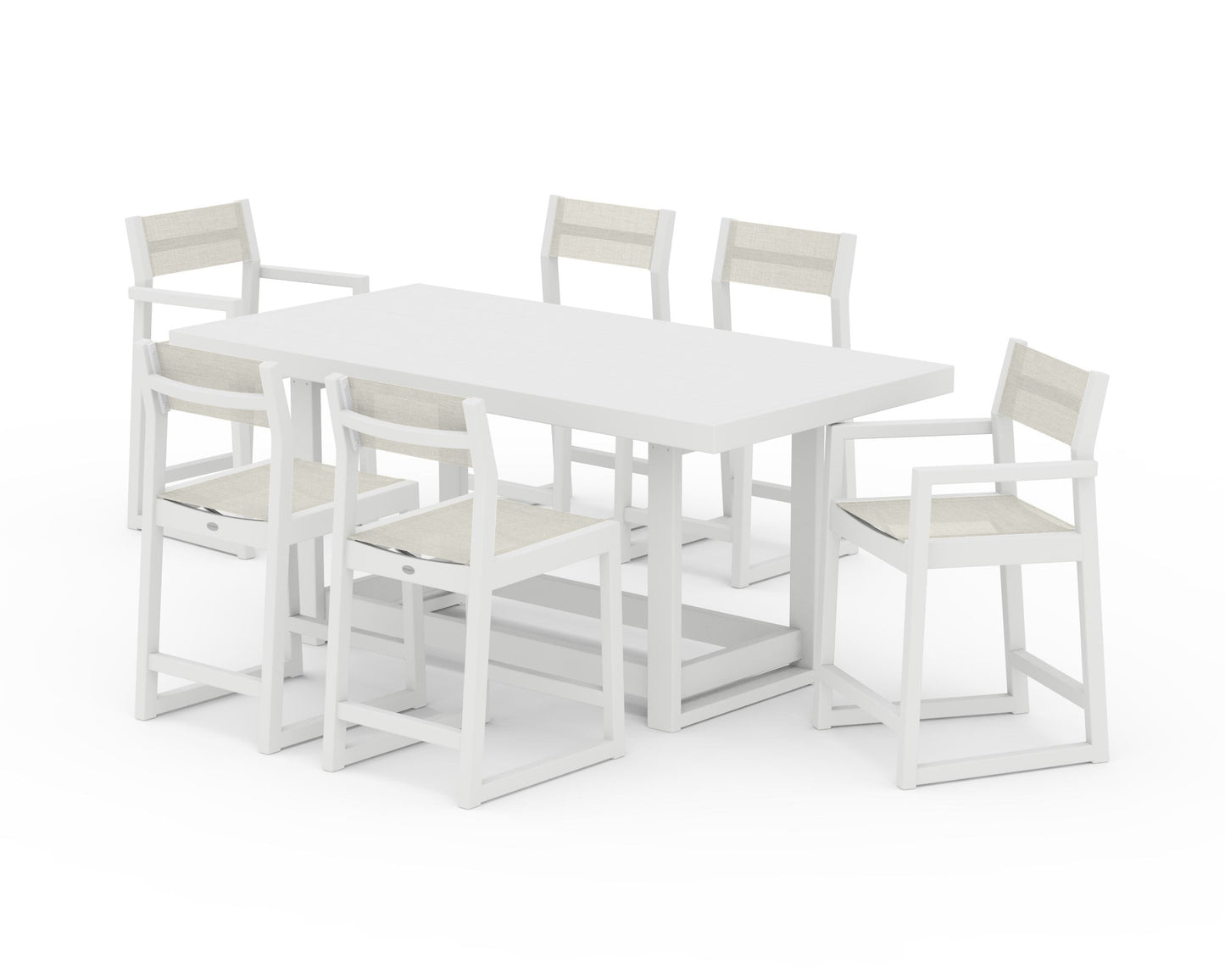 EDGE Sling 7-Piece Counter Table Set