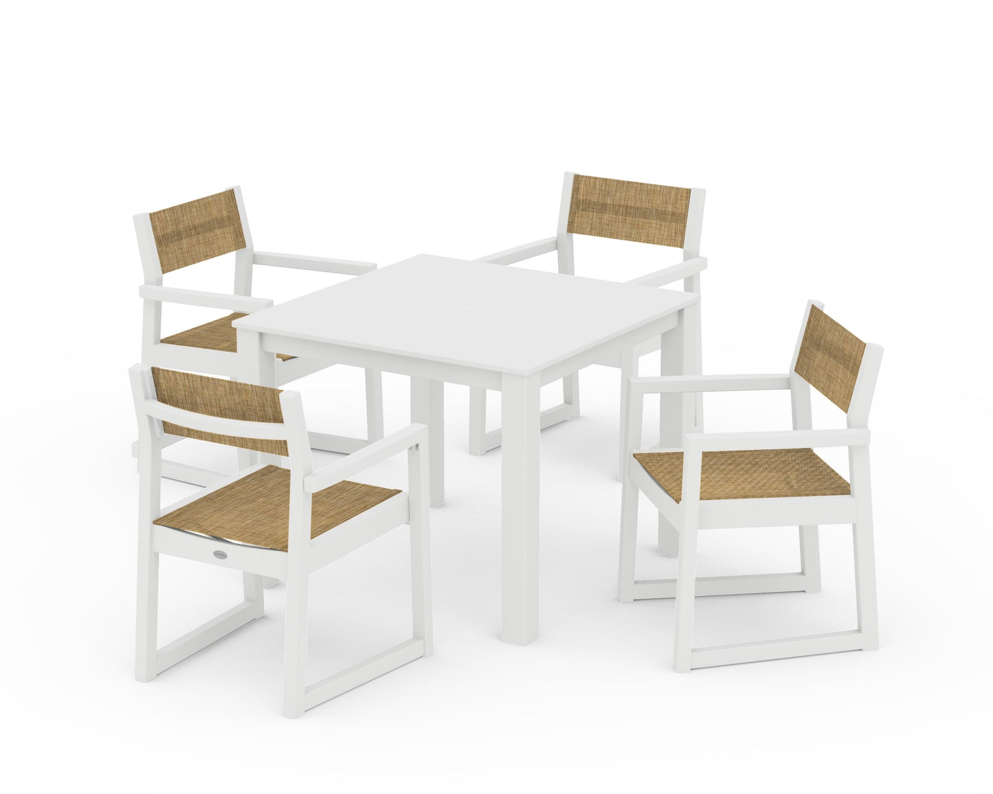 EDGE Sling Arm Chair 5-Piece Parsons Dining Set