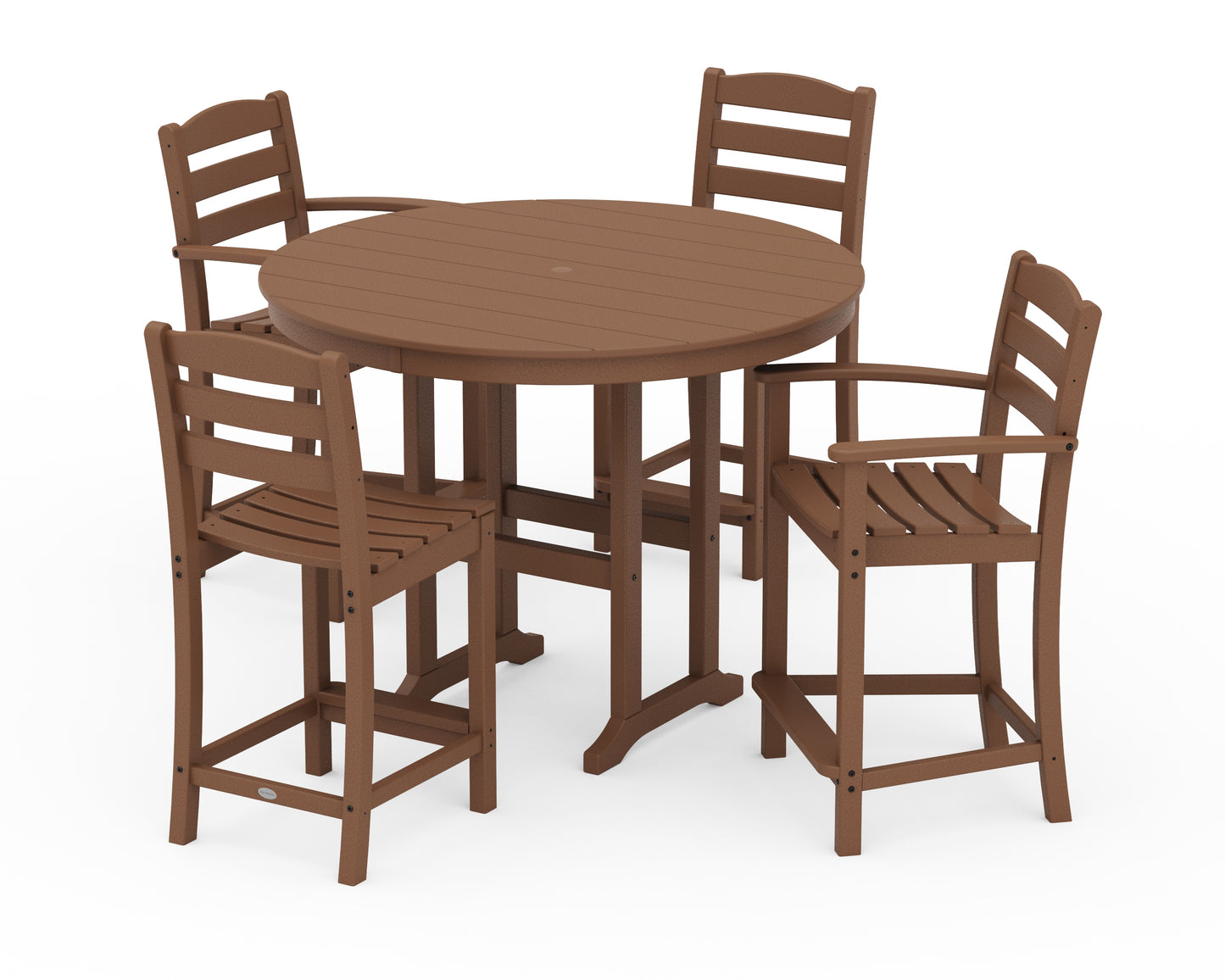 La Casa CafÃ© 5-Piece Round Farmhouse Counter Dining Set