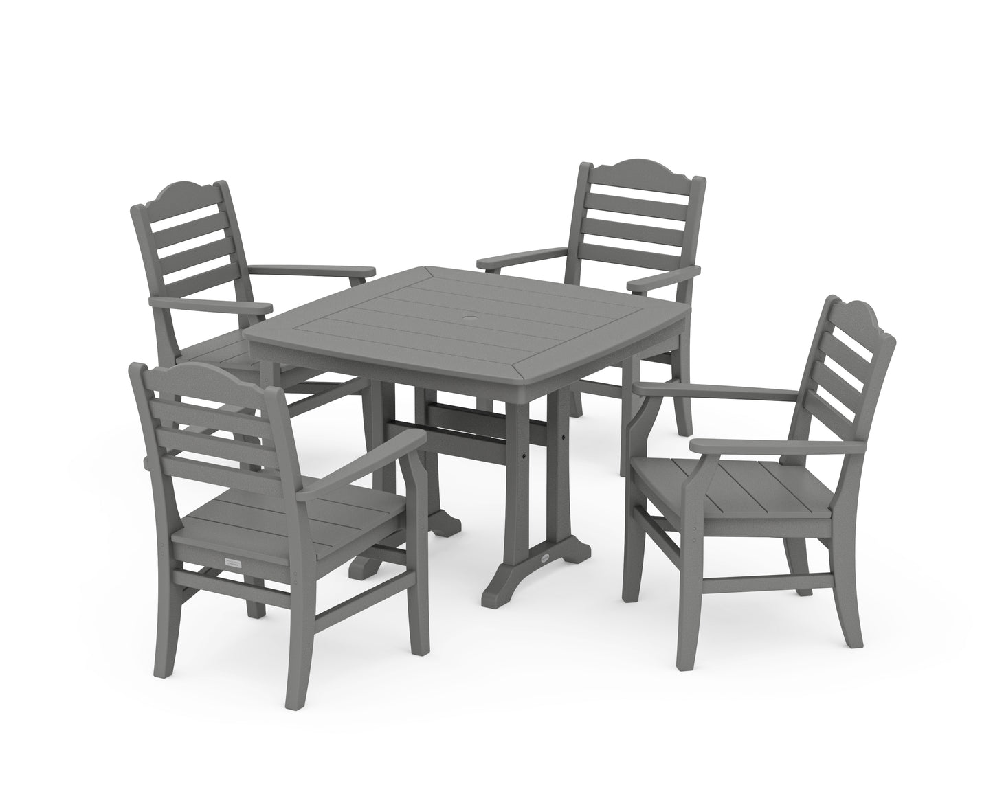Savannah 5-Piece Dining Set with Trestle Legs