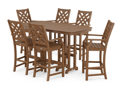 Wovendale Arm Chair 7-Piece Bar Set