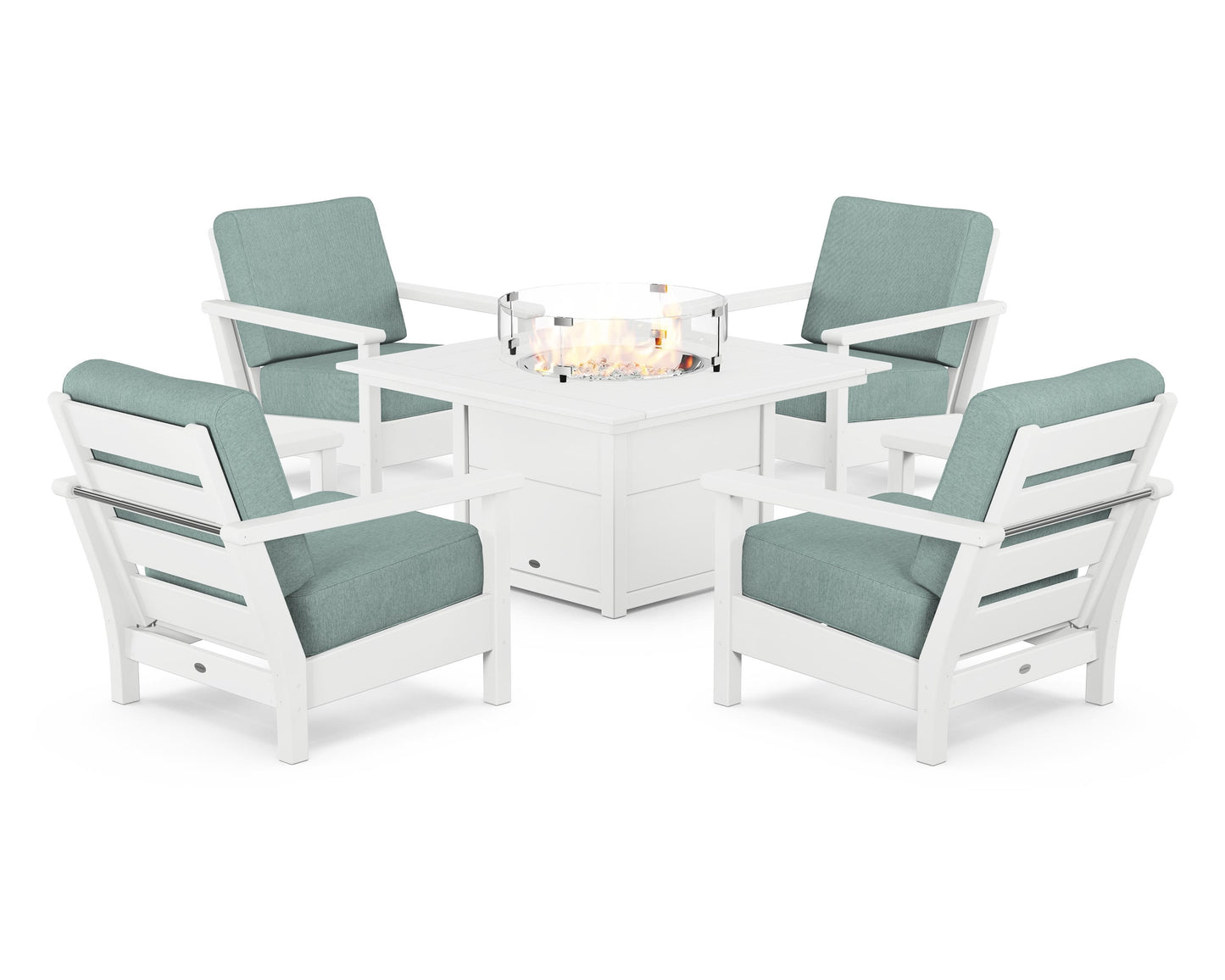 Harbour 5-Piece Conversation Set with Fire Pit Table