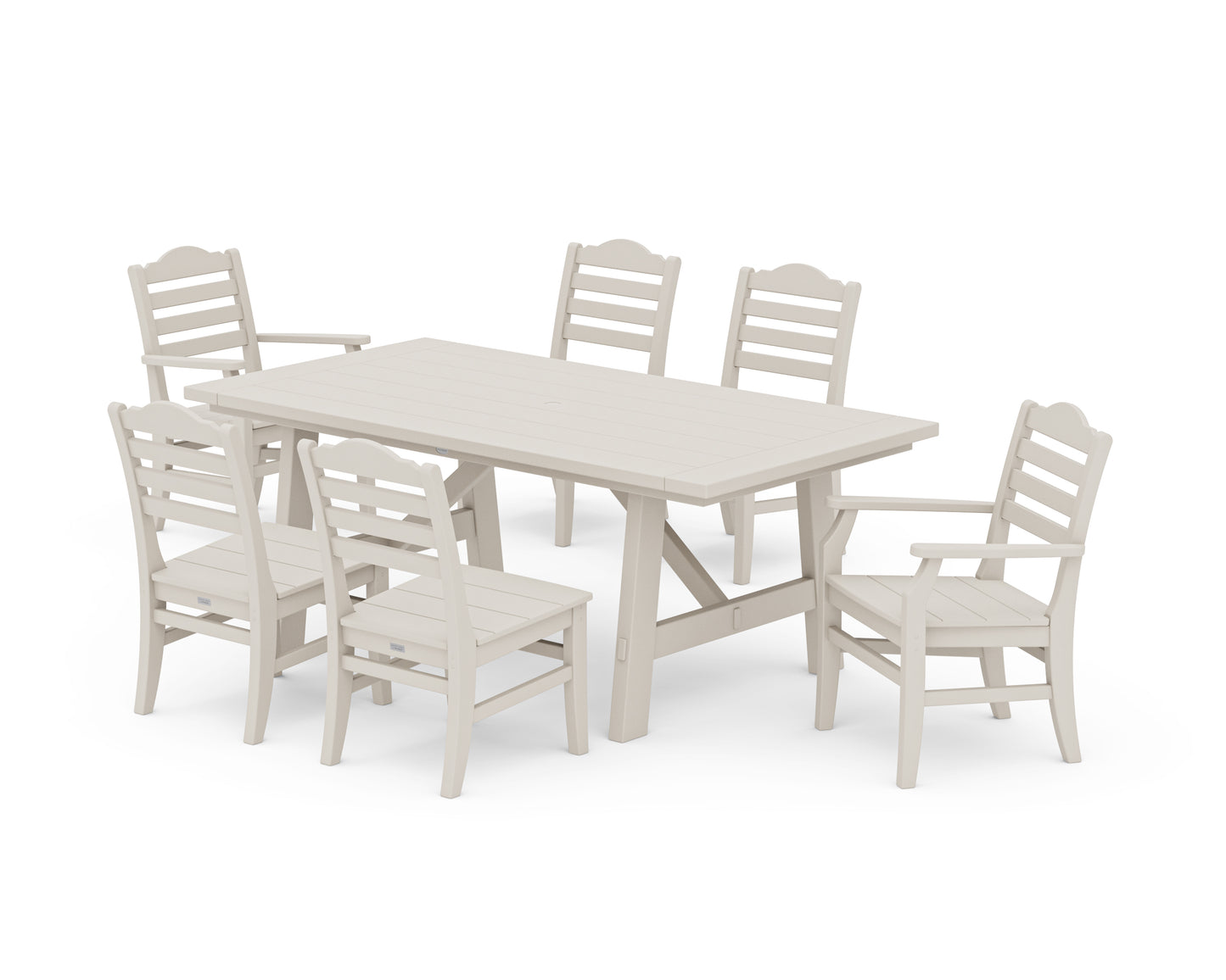 Savannah 7-Piece Rustic Farmhouse Dining Set