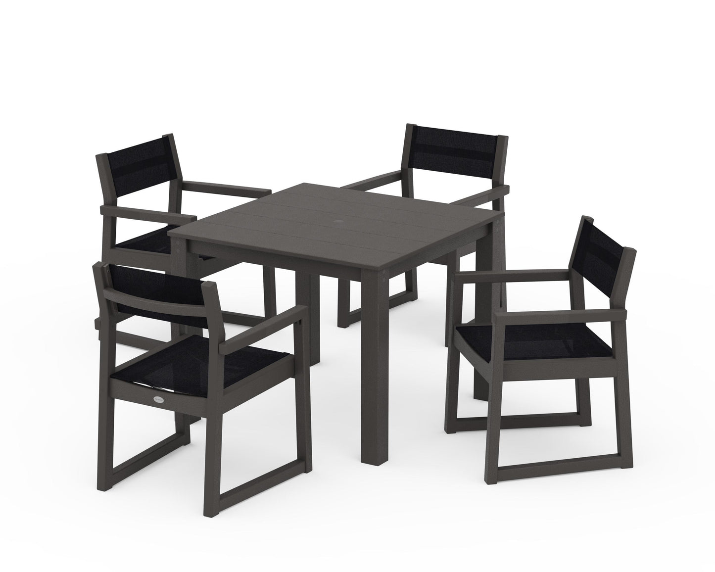 EDGE Sling Arm Chair 5-Piece Parsons Dining Set