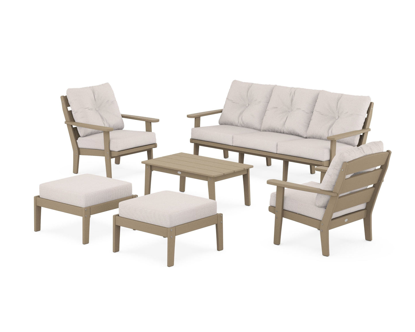 Lakeside 6-Piece Lounge Sofa Set