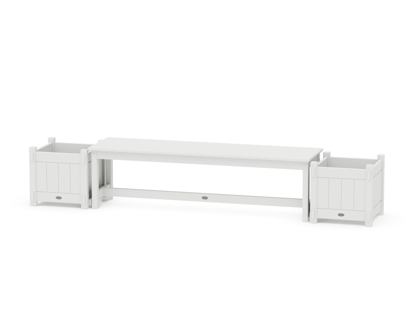 60" Vineyard Straight Planter Bench Set