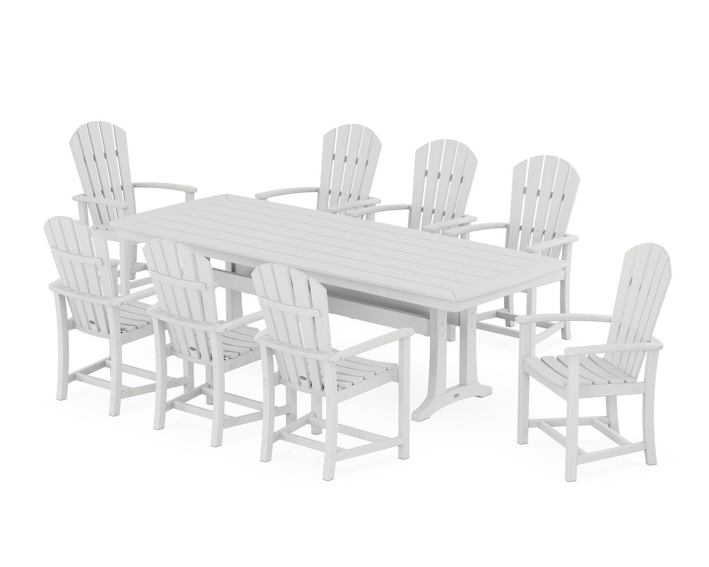 Palm Coast 9-Piece Dining Set with Trestle Legs