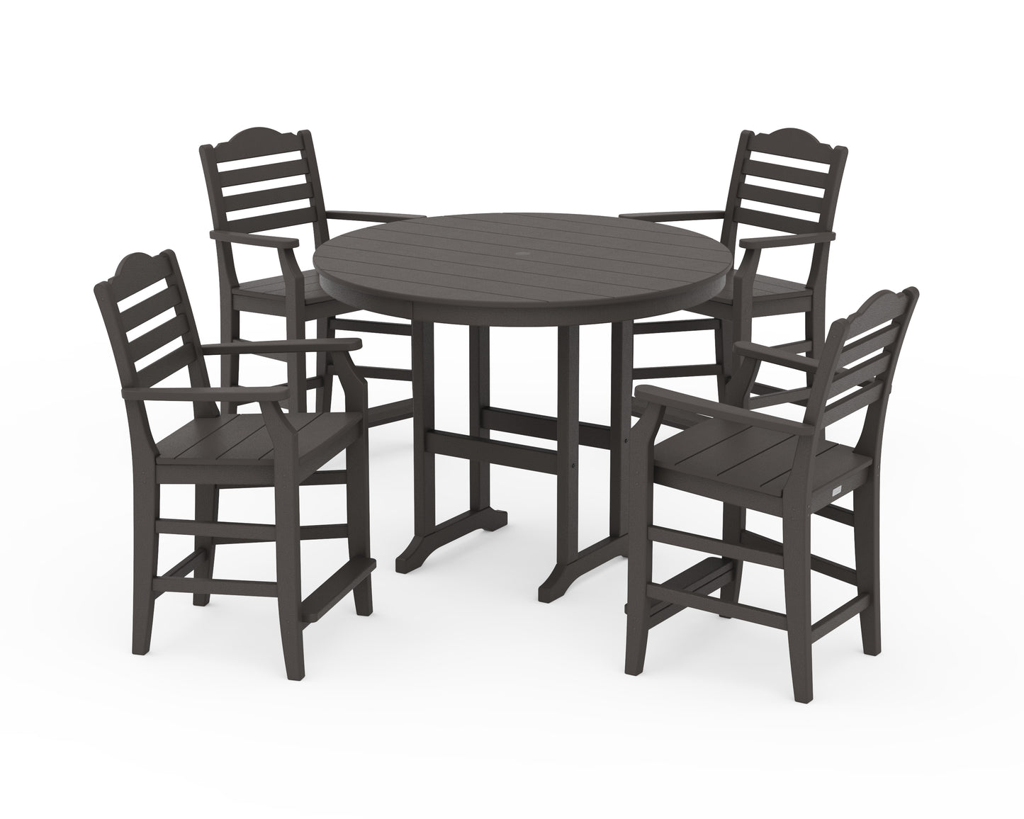 Savannah 5-Piece Round Farmhouse Counter Set