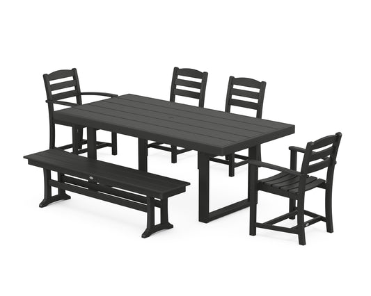 La Casa Café 6-Piece Dining Set with Bench