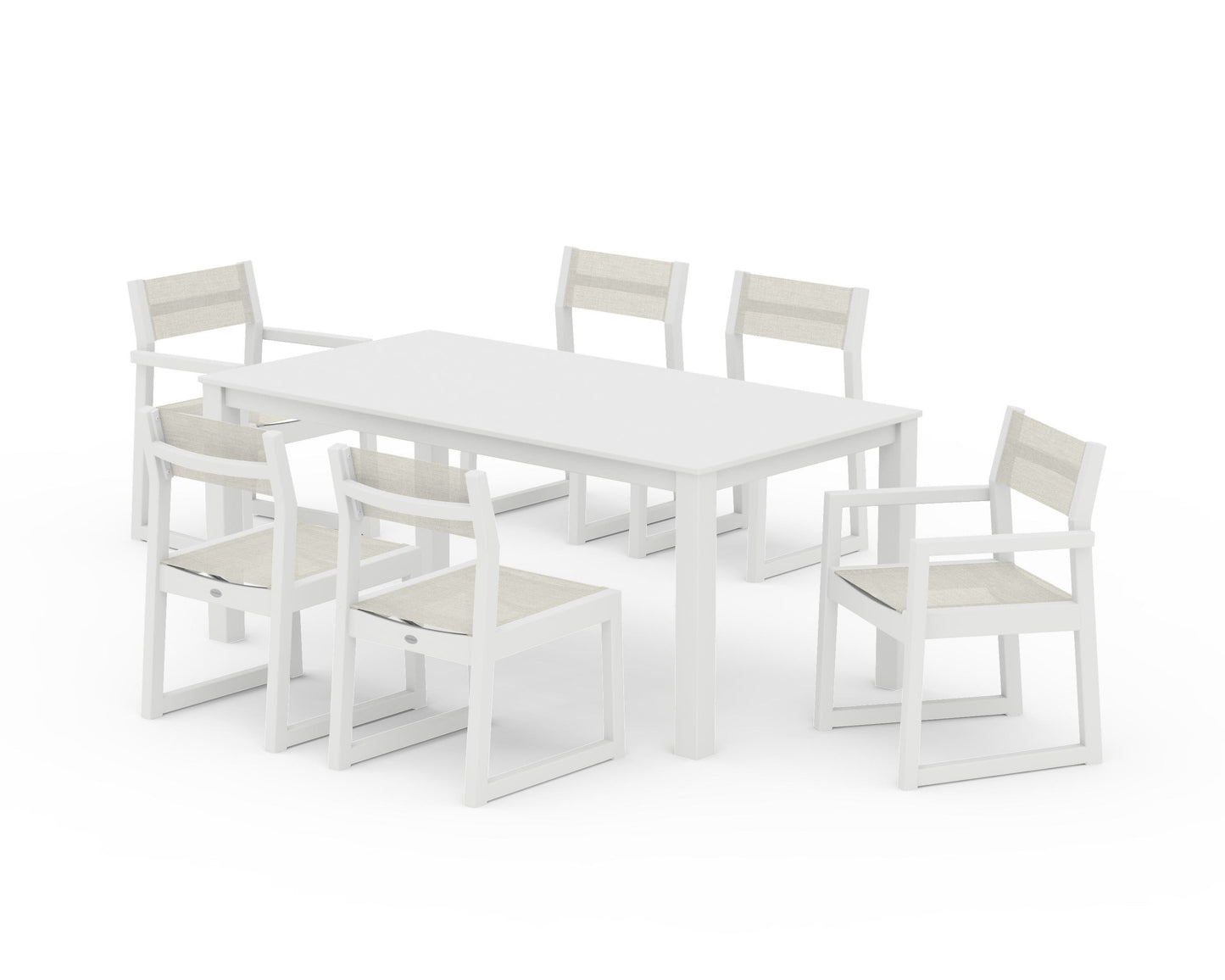 EDGE Sling 7-Piece Parsons Dining Set