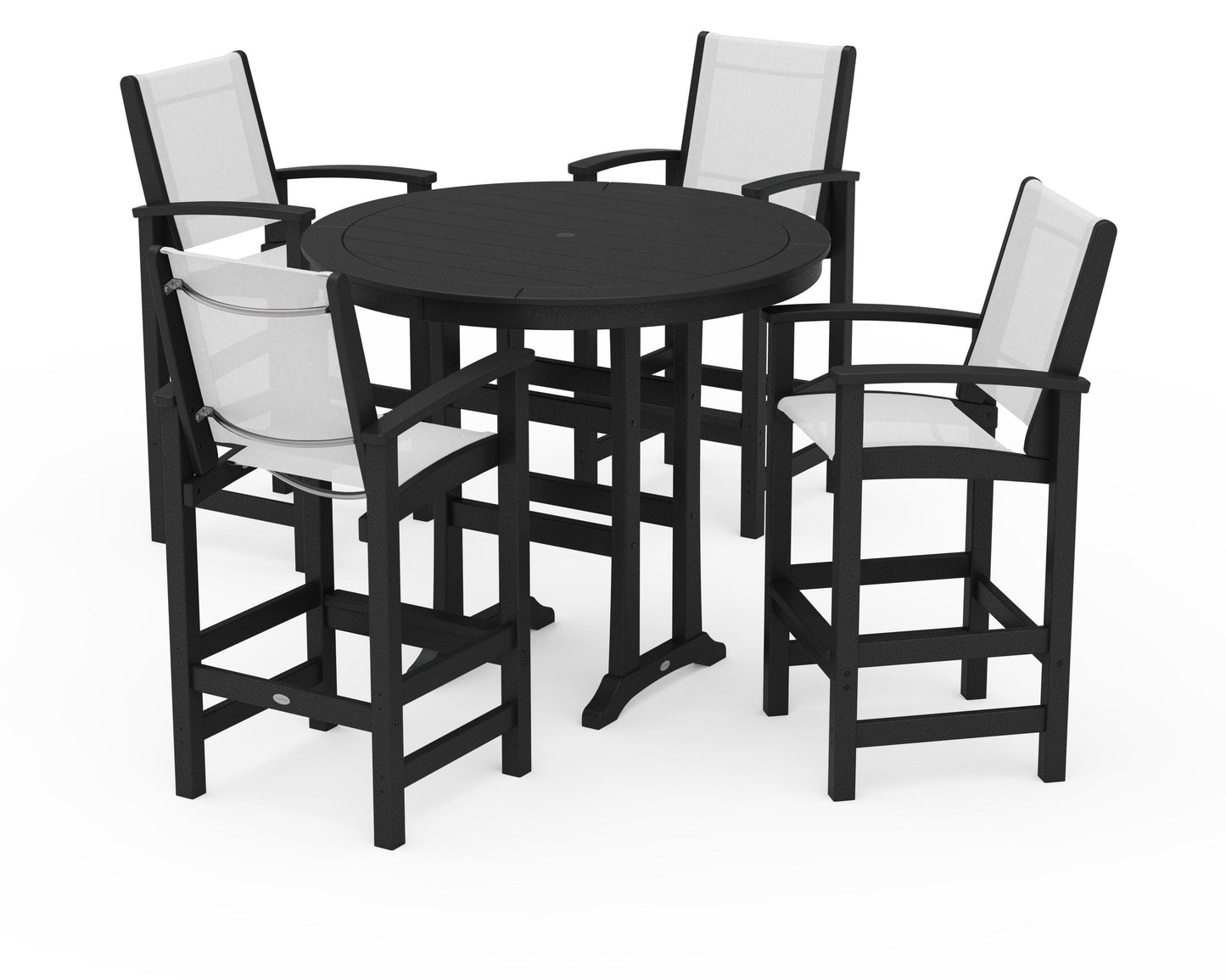 Coastal 5-Piece Nautical Trestle Bar Set