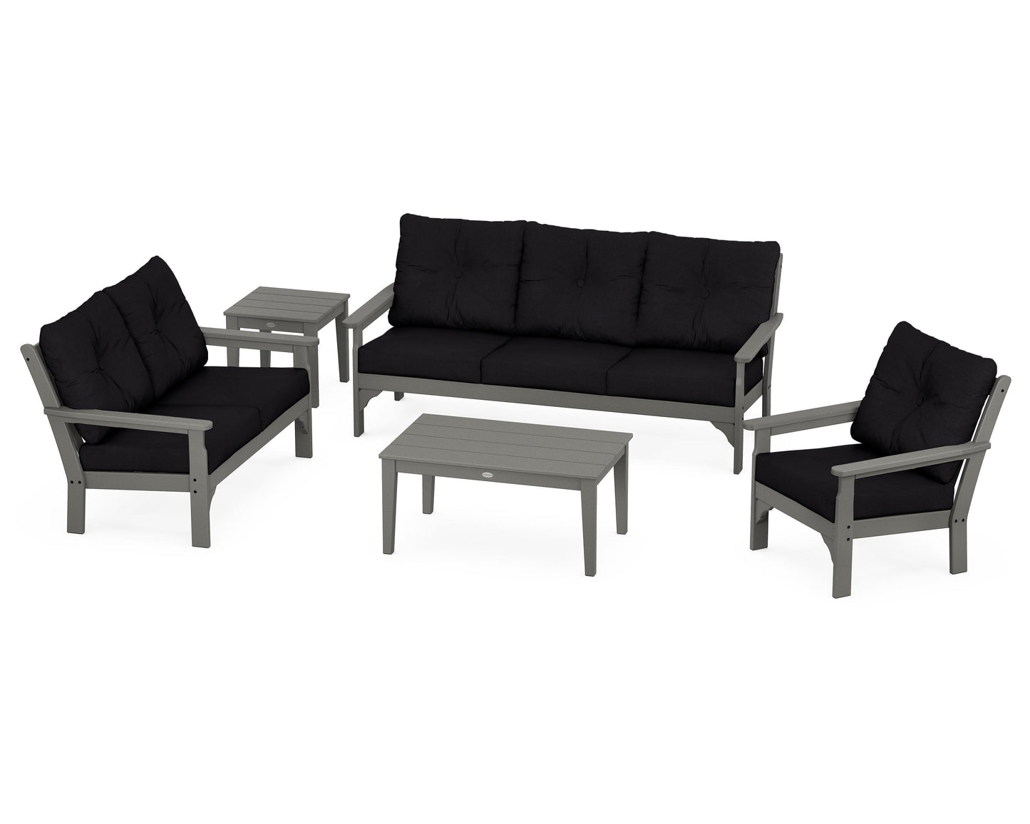 Vineyard 5 Piece Deep Seating Set