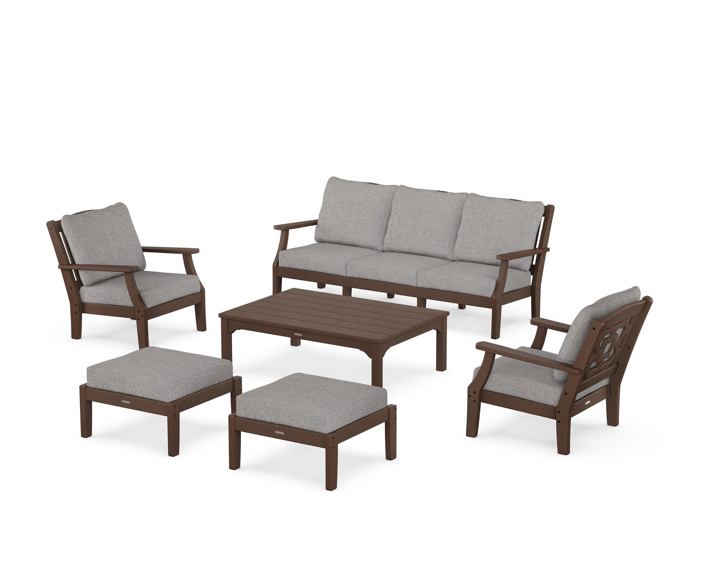 Chinoiserie 6-Piece Lounge Sofa Set