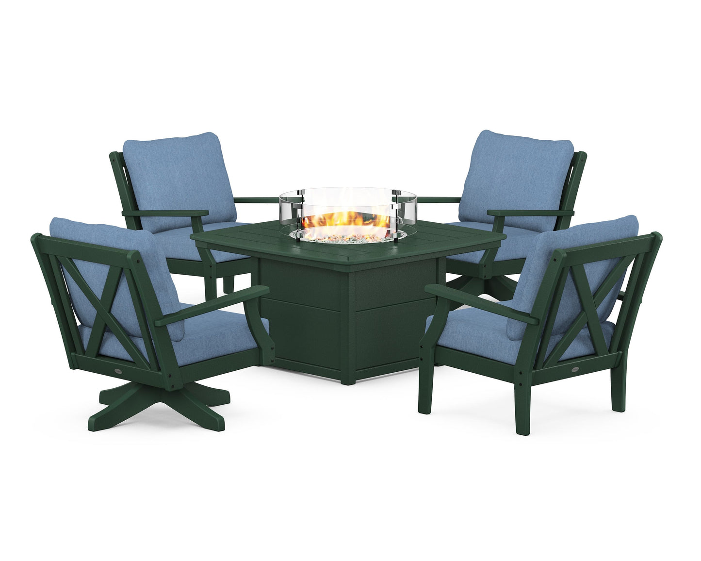 Braxton 5-Piece Deep Seating Set with Fire Table