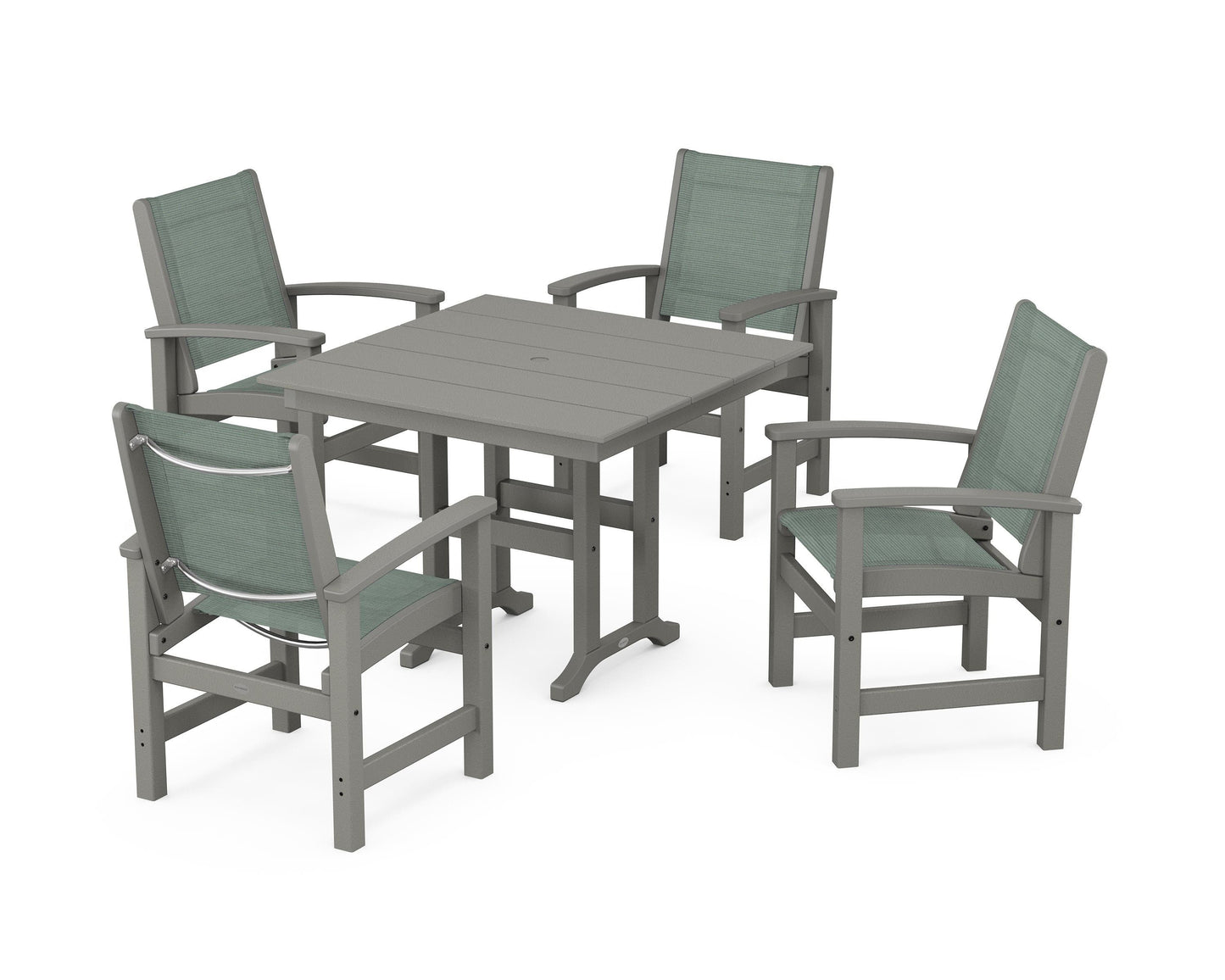 Coastal 5-Piece Farmhouse Dining Set