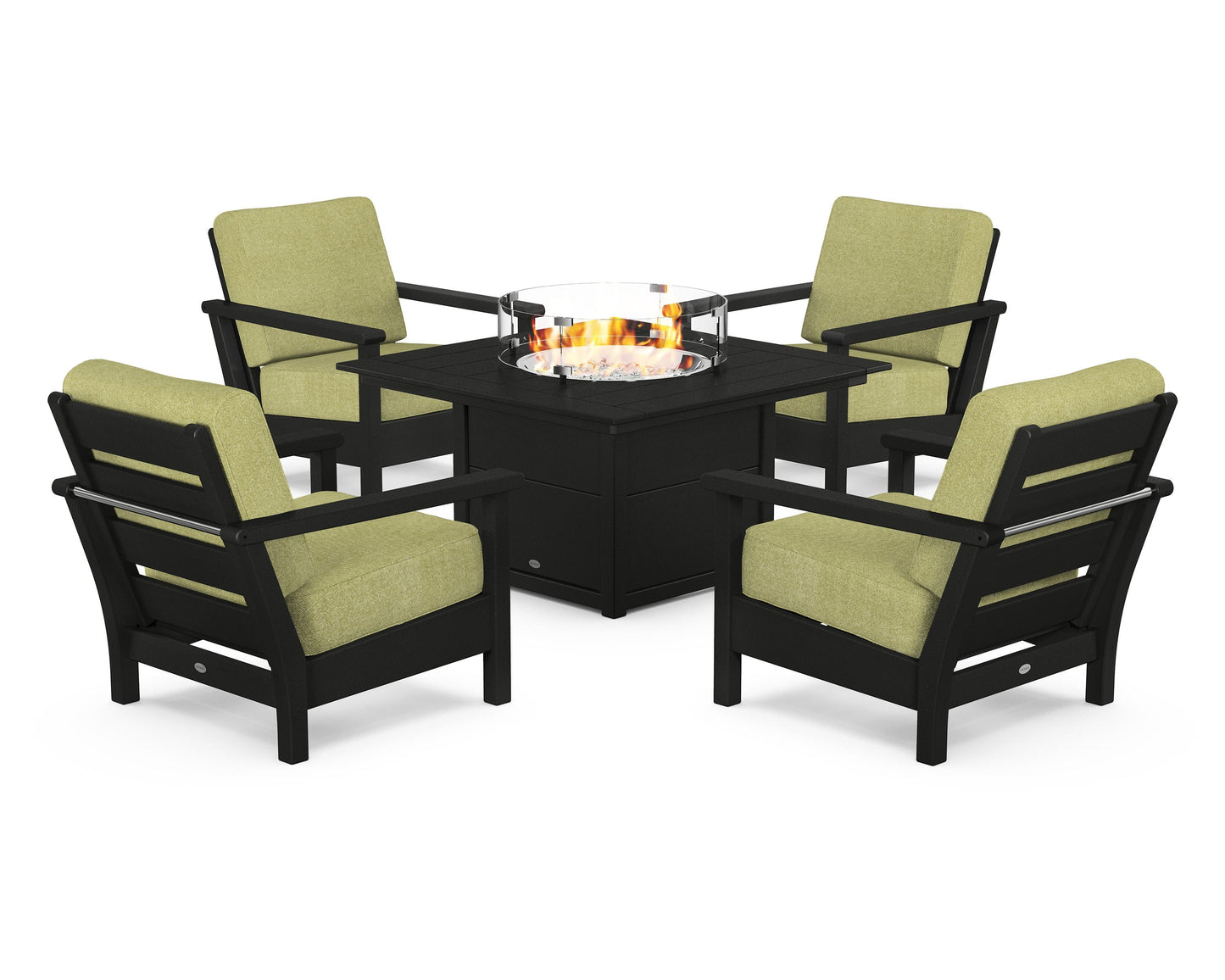 Harbour 5-Piece Conversation Set with Fire Pit Table