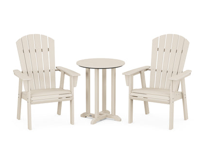 Nautical Adirondack 3-Piece Round Bistro Dining Set