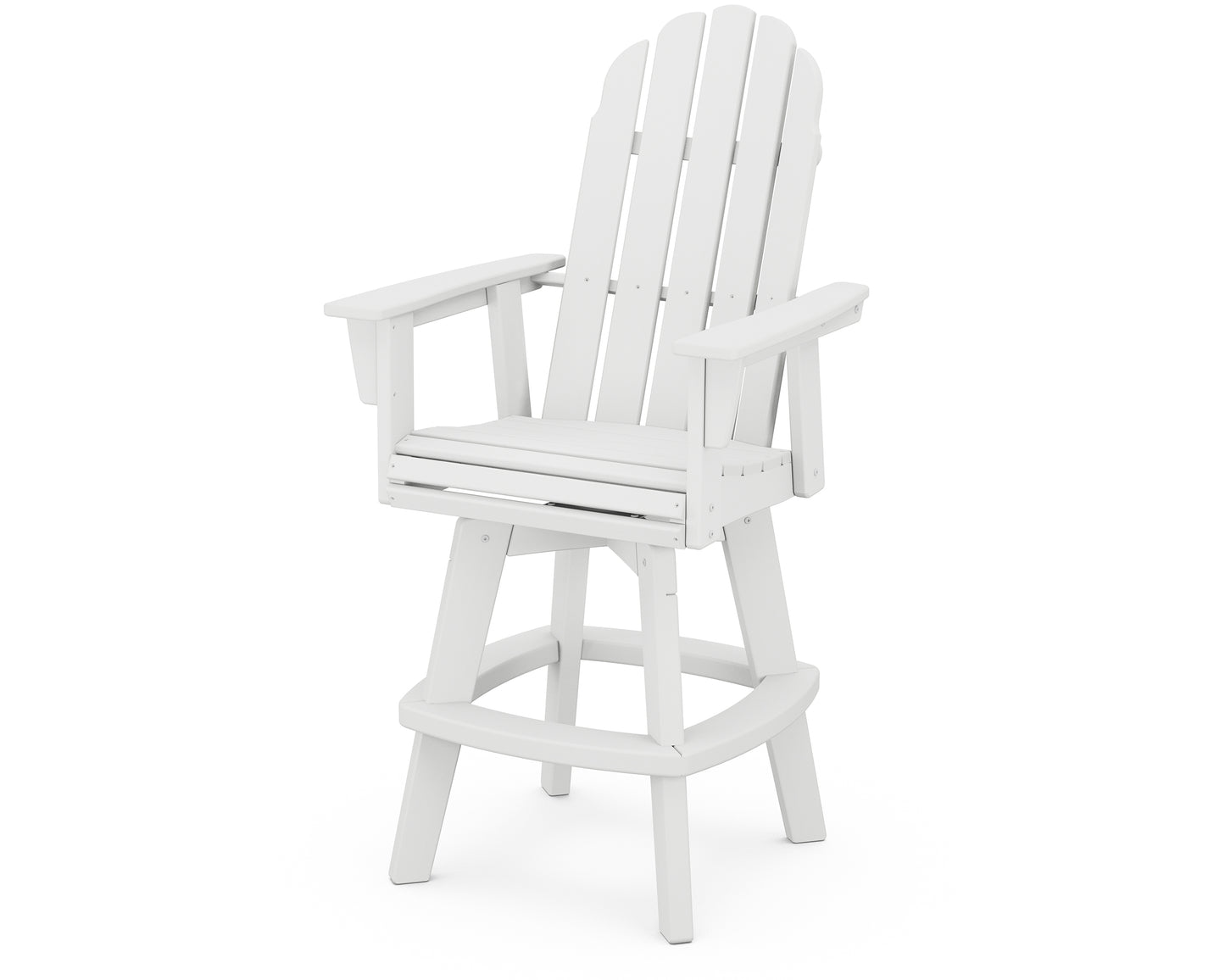 Vineyard Curveback Adirondack Swivel Bar Chair