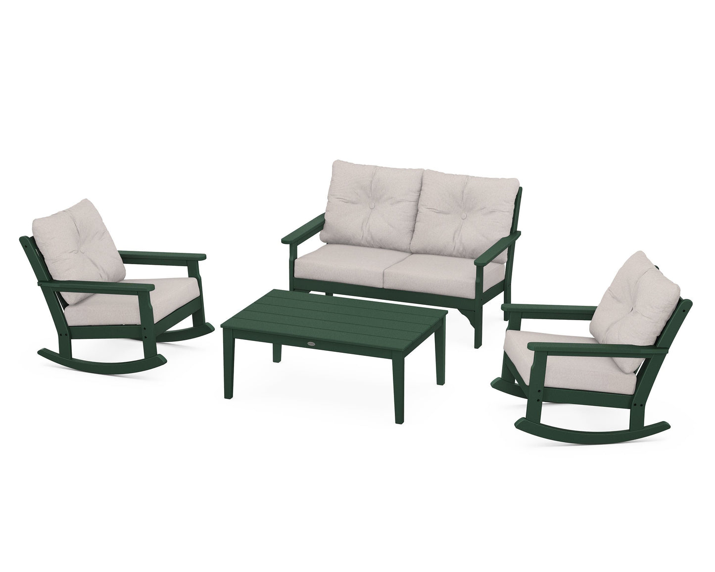 Vineyard 4-Piece Deep Seating Rocking Chair Set