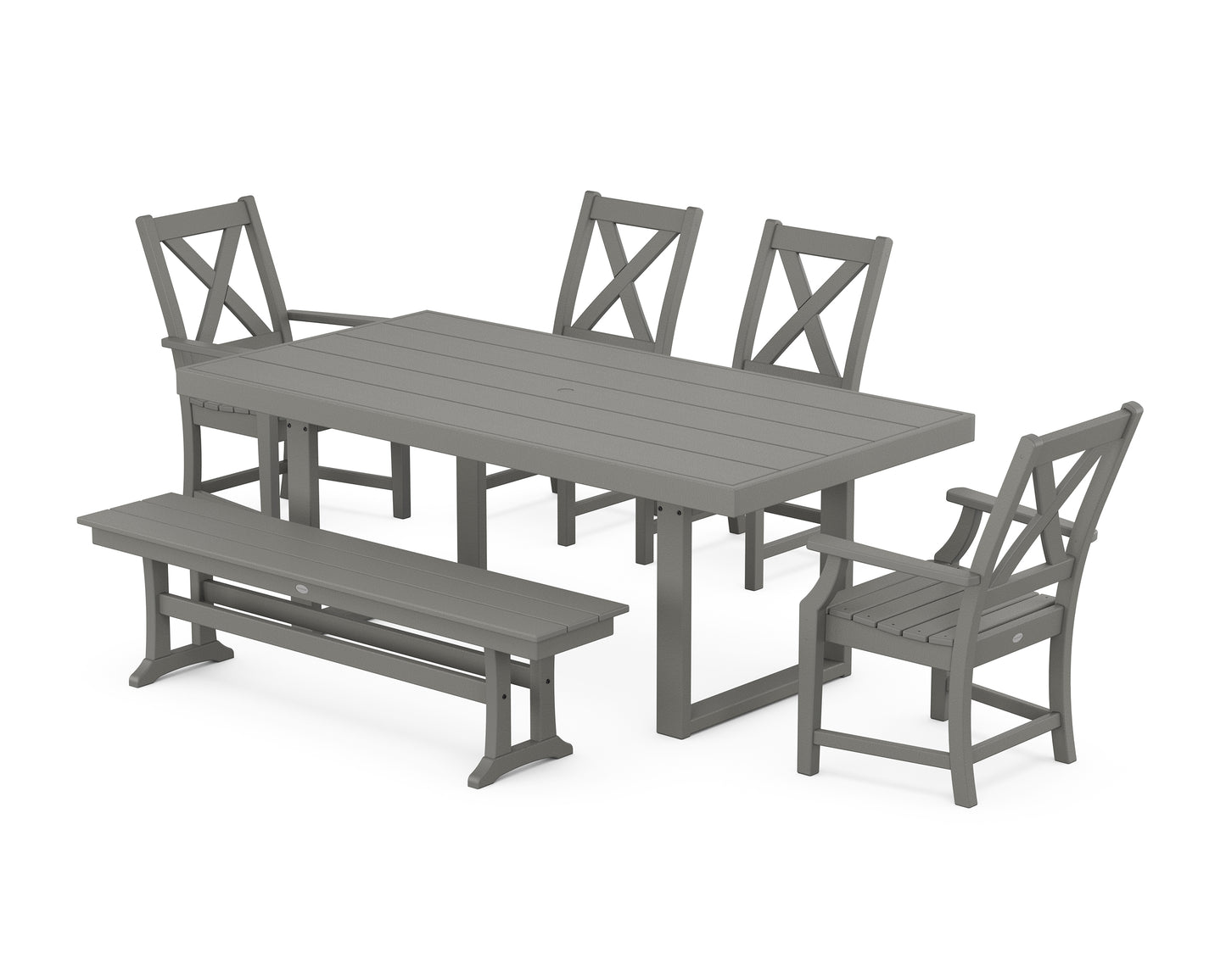 Braxton 6-Piece Dining Set with Bench