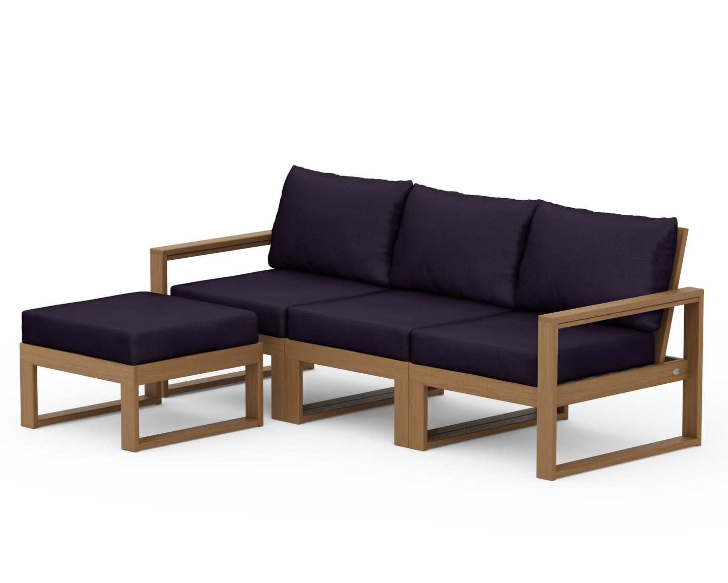 EDGE 4-Piece Modular Deep Seating Set with Ottoman