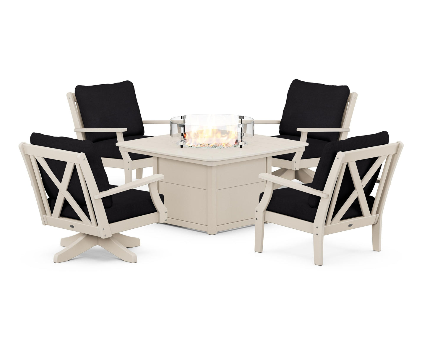 Braxton 5-Piece Deep Seating Set with Fire Table