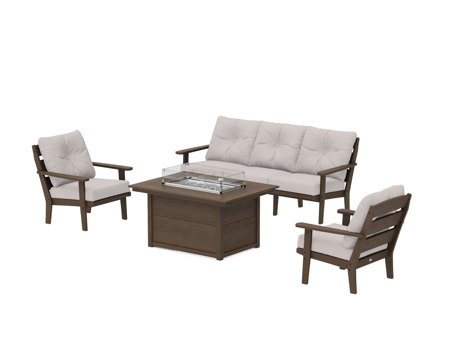 Lakeside Deep Seating Fire Pit Table Set