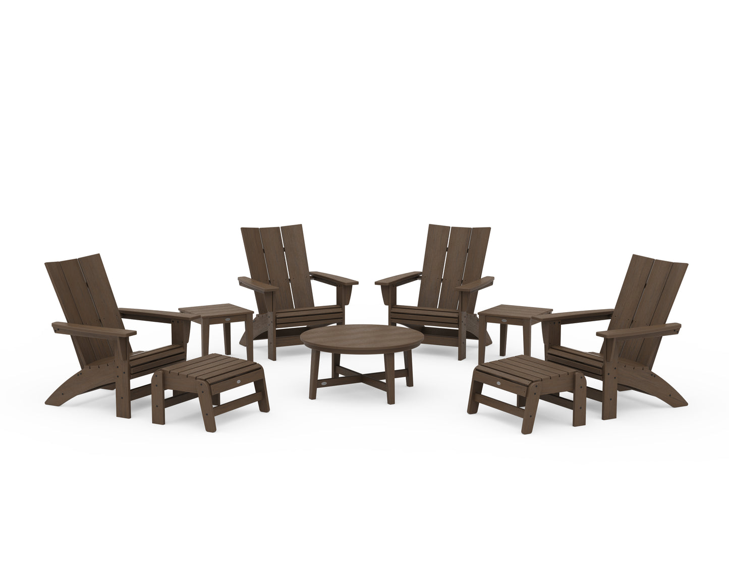 Modern Grand Adirondack 9-Piece Conversation Set